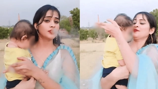 Woman Smokes Cigarette With Baby In Hand For Reel | Netizens Furious As Kid Coughs In Viral Video